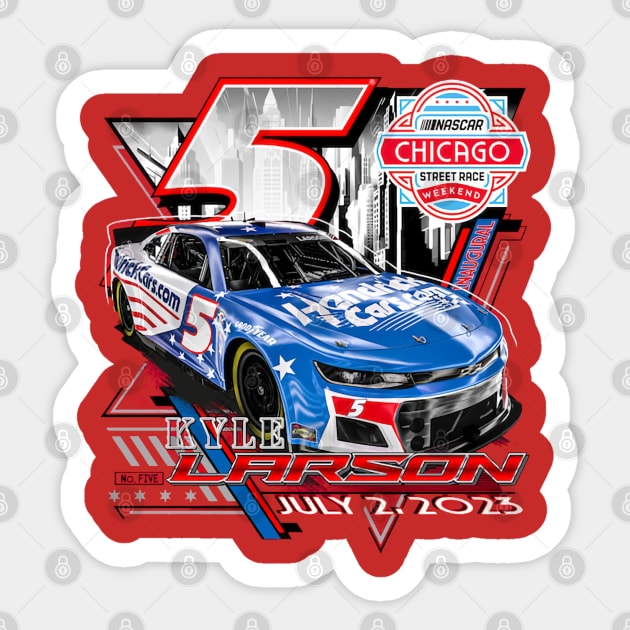 Kyle Larson Grant Park 220 Sticker by art.Hamdan